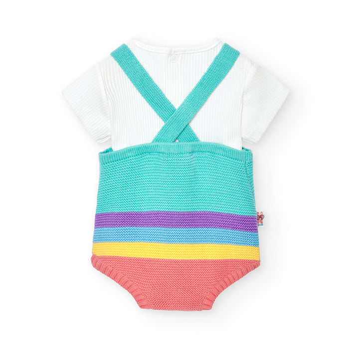 Conjunto de Punto Combinado Para Bebé Unisex BOBOLI