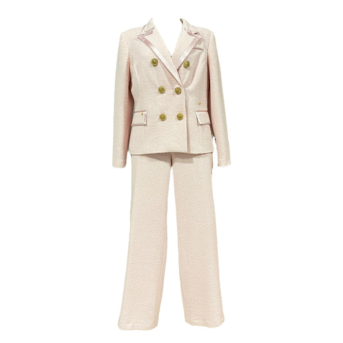 Conjunto De Saco Y Pantalón Rosa Para Dama MUSSI