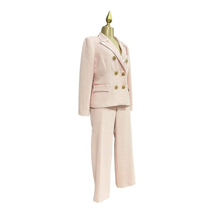Conjunto De Saco Y Pantalón Rosa Para Dama MUSSI