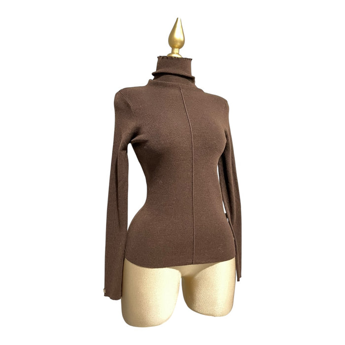 Conjunto De Suéter/Chaleco/Falda Café Para Dama MUSSI