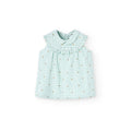 Conjunto de Vestido De Lino Con Cuadros Vichy y  Braguita Para Bebé Niña BOBOLI