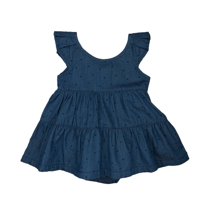 Conjunto De Vestido Denim Y Braguita Para Bebé Niña Losan