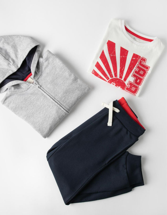 Conjunto Deportivo De 3 Piezas "Japan Sun" Para Niño ZIPPY