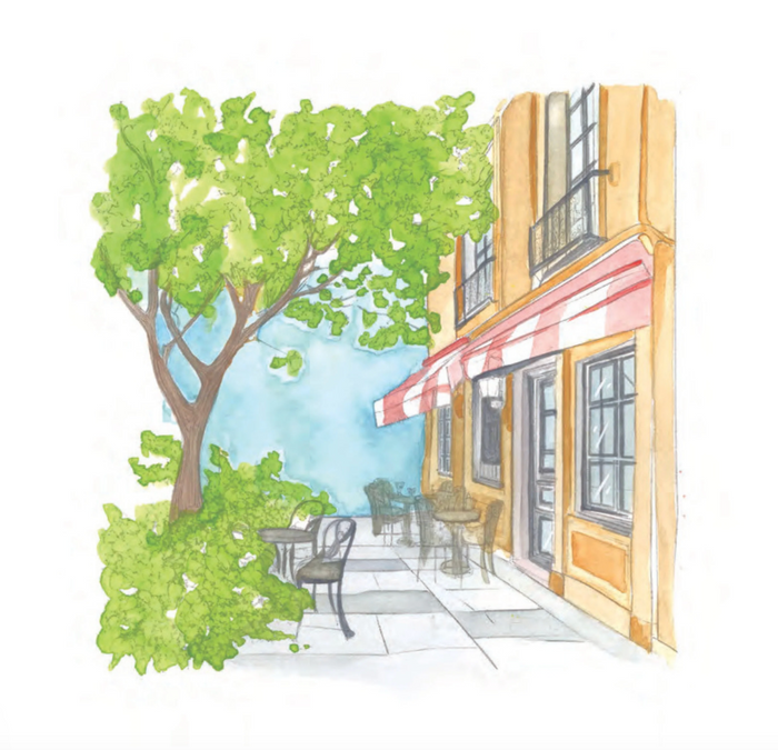 Cozy Cafe Watercolor Workbook by Willow Wolfe