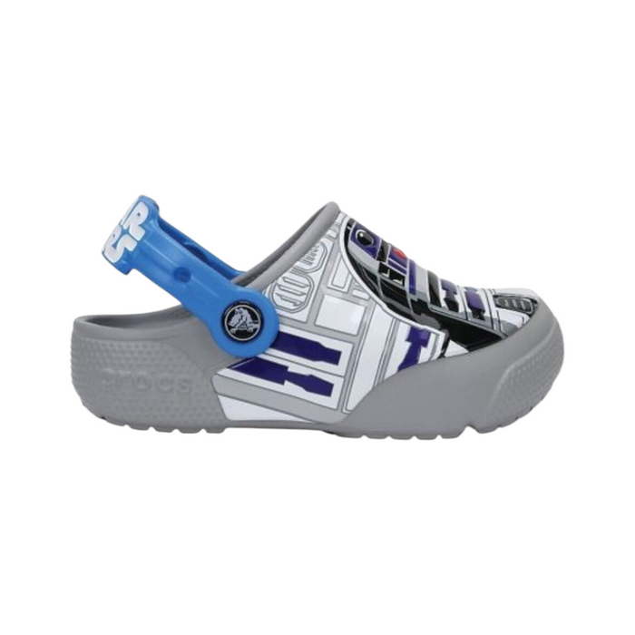 Crocs Gris Lights R2D2 Star Wars Para Niño