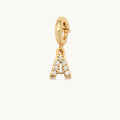Letter A CZ Charm