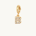 Letter B CZ Charm