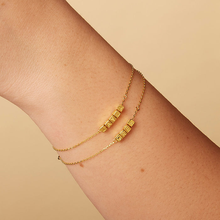 Custom Tiny Words Bracelet