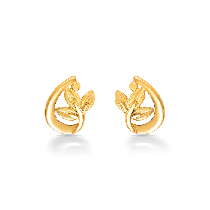 Dainty Dots Yellow Gold Kids Earring