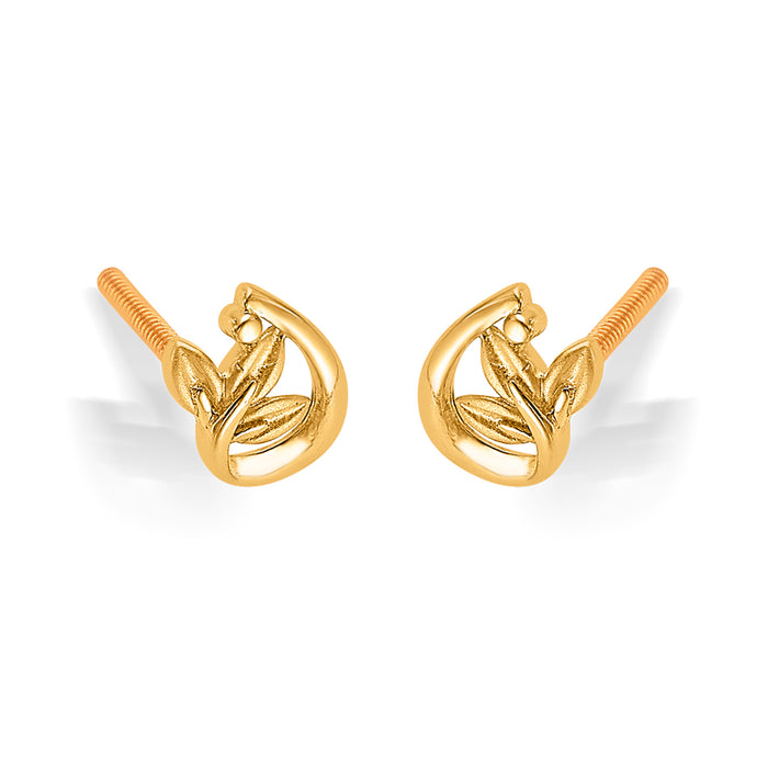 Dainty Dots Yellow Gold Kids Earring