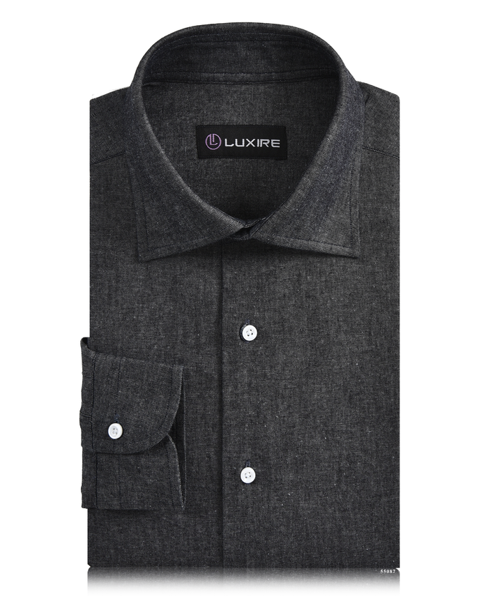 Dark Grey Chambray Shirt