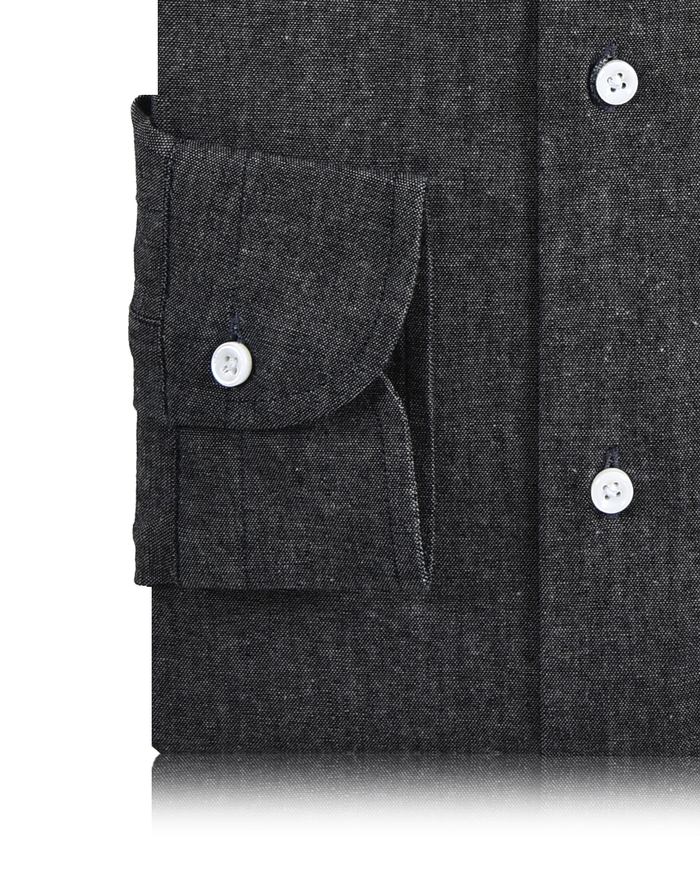 Dark Grey Chambray Shirt