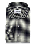 Dark Navy Ecru Gingham Shirt