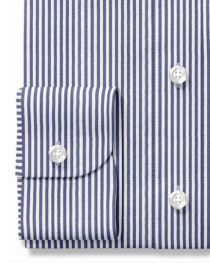 Dark Navy Oxford Stripe