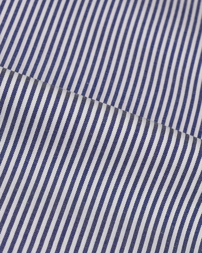 Dark Navy Oxford Stripe