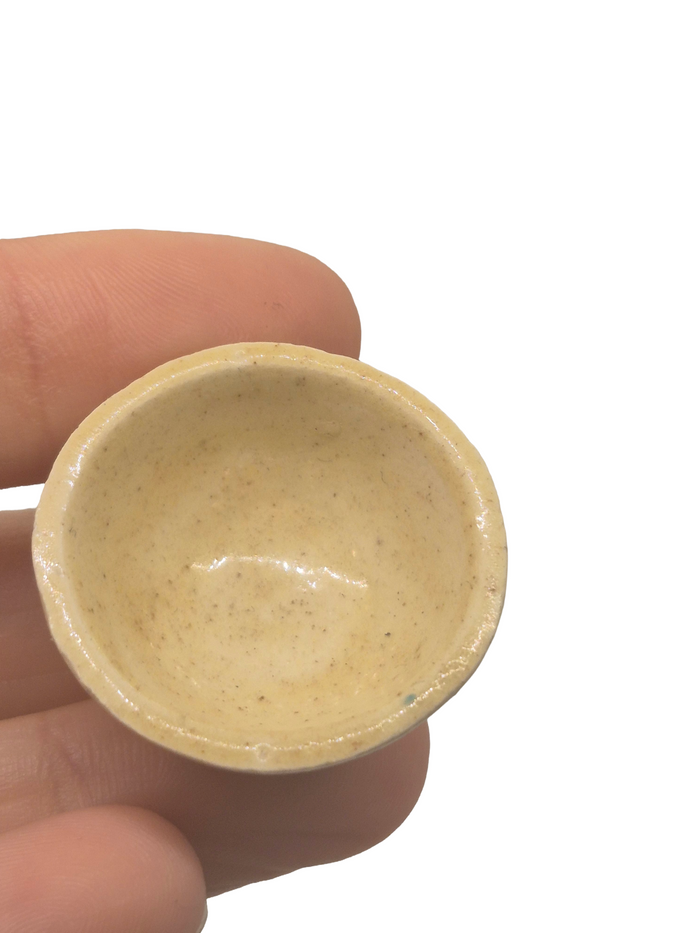 Deborah McKnight – Glazed Ceramic Mixing Bowl with Blue Stripe