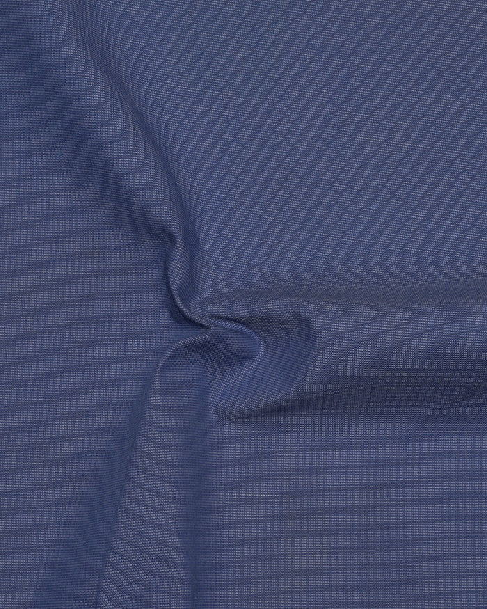 Deep Blue End on End Dress Shirt
