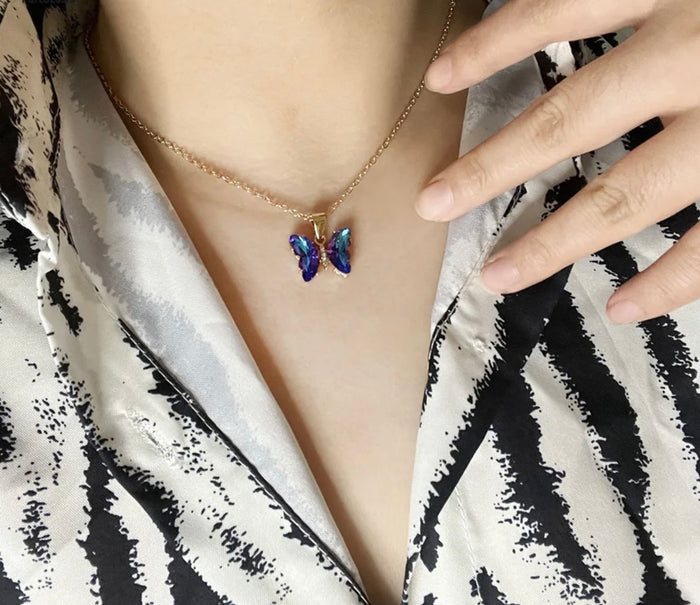 Dije Mariposa dije y cadena