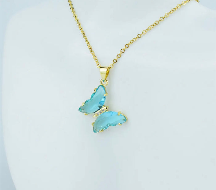Dije Mariposa dije y cadena