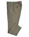 Dugdale Olive Wool Flannel Dress Pant