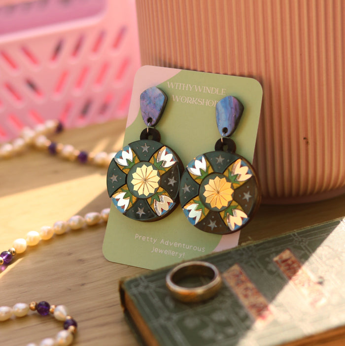 Elven Princess Acrylic Earrings