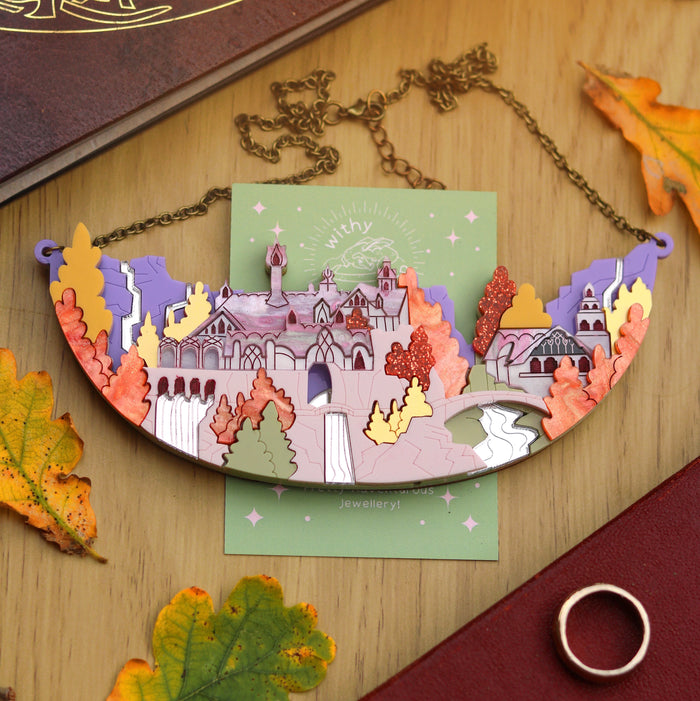 Elven Valley Acrylic Necklace