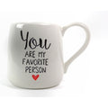 Enesco 6000503 Our Name Is Mud, Favorite Personstoneware Engraved Coffee Mug, 16 Oz,, White