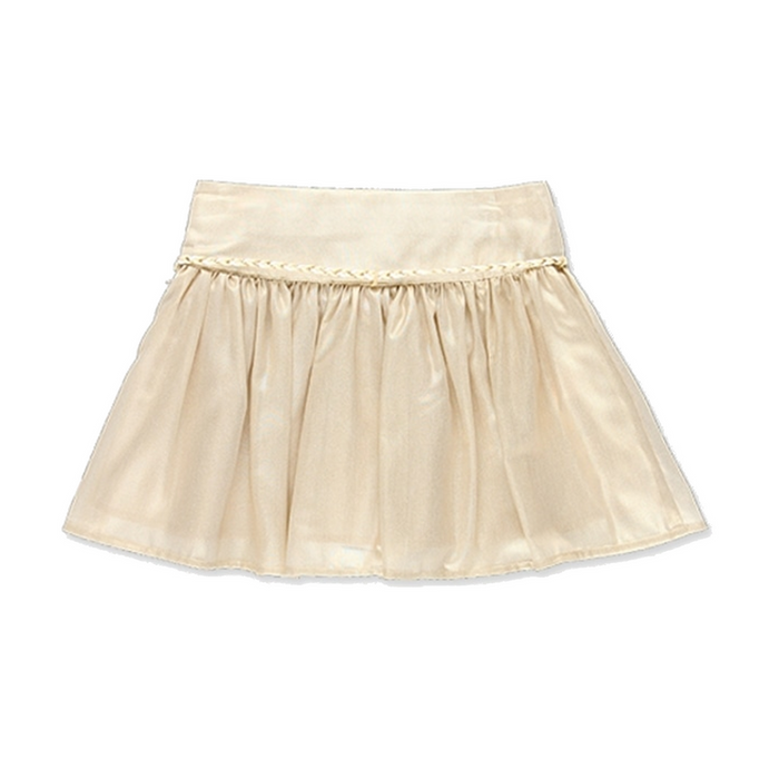 Falda Oro tipo tul con cordón para niña BOBOLI
