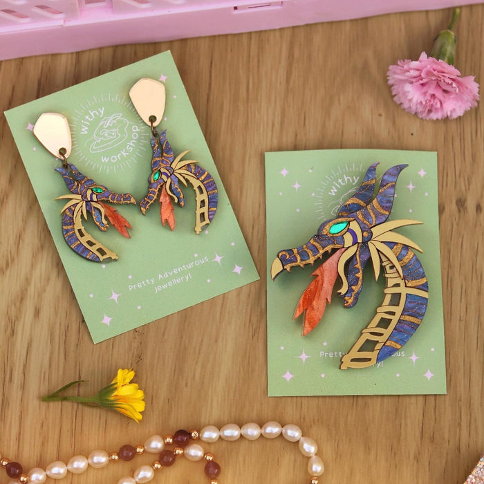 Fantasy Dragon Brooch