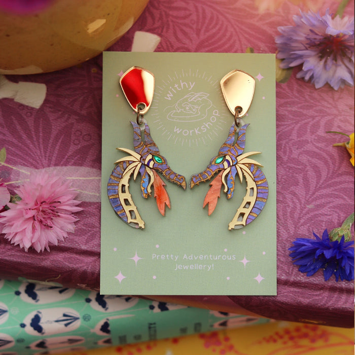 Fantasy Dragon Earrings