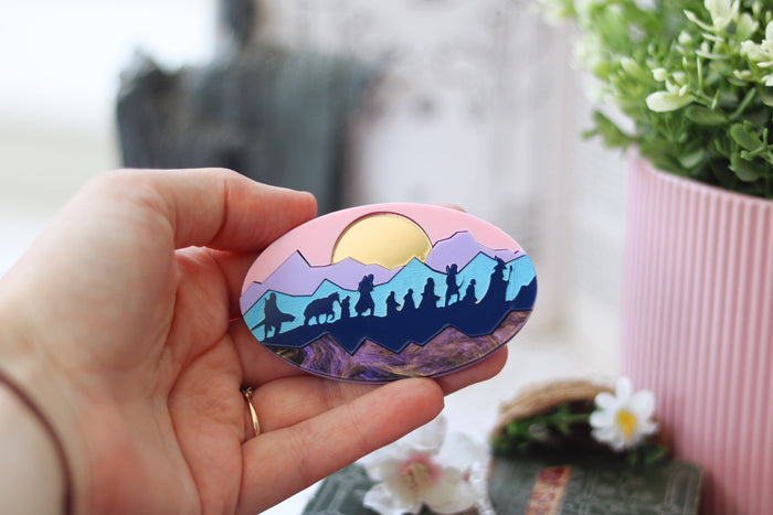 Fellowship Brooch (sunset)