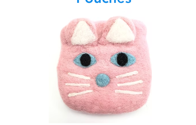 Felt Pouch Kitten