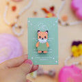 Fox Baby Brooch