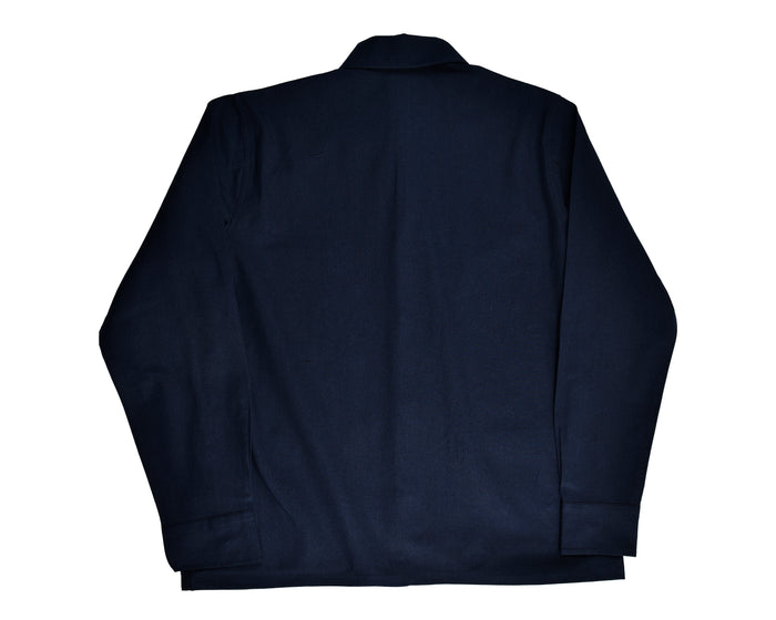 Fresco Cotton Ink Blue Shirt Jacket