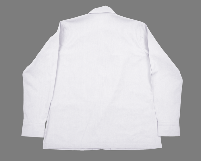 Fresco Cotton White Shirt Jacket