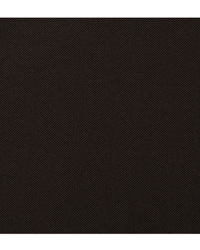 Closeup front view of custom Genoa Chino pants for men by Luxire in dark brown chocolate