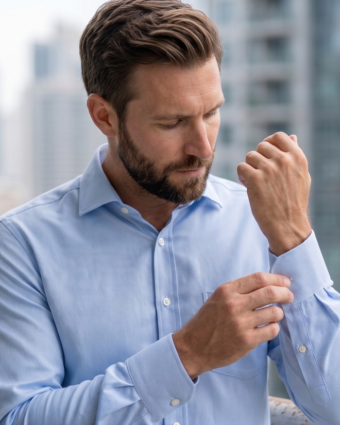 Getzner Blue Royal Oxford Shirt
