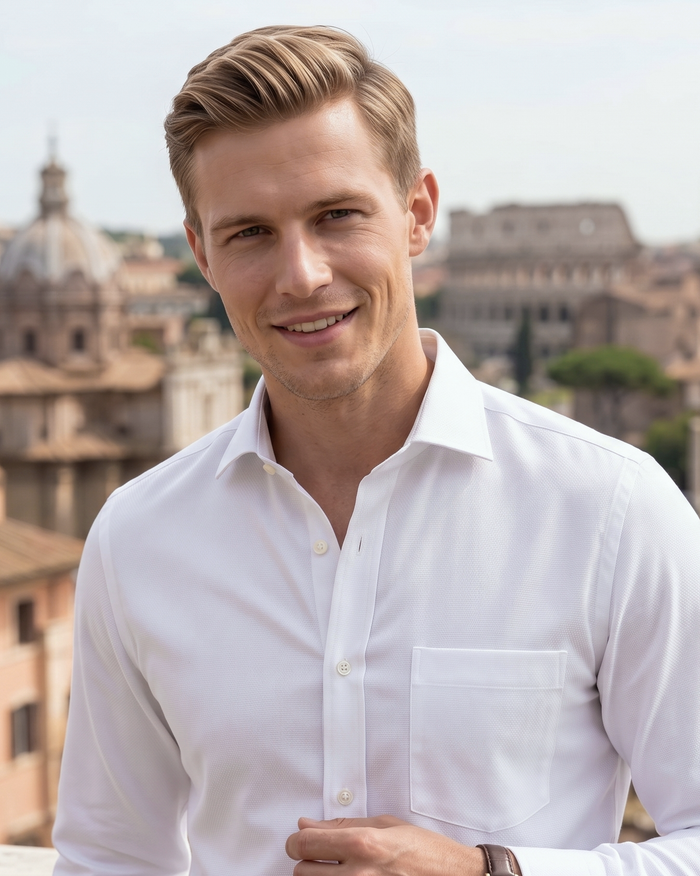 Getzner White Oxford Shirt