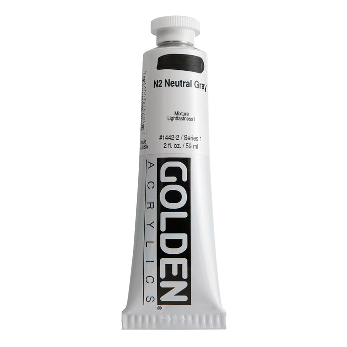 Golden Heavy Body Acrylic, 2 oz., Grays