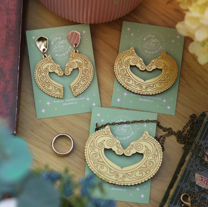 Golden Horse Brooch