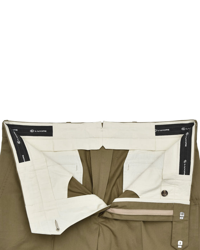 Golden Khaki Twill Pants