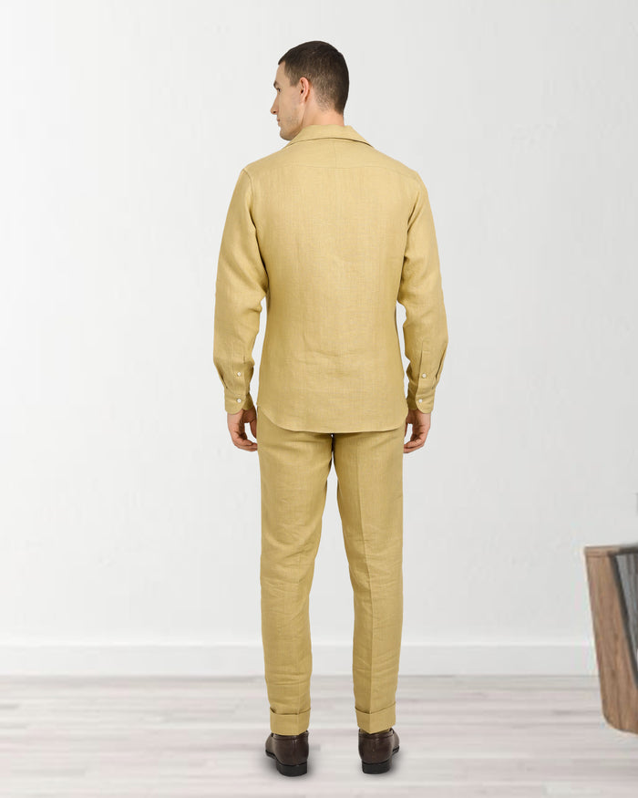 Goldish Yellow Linen