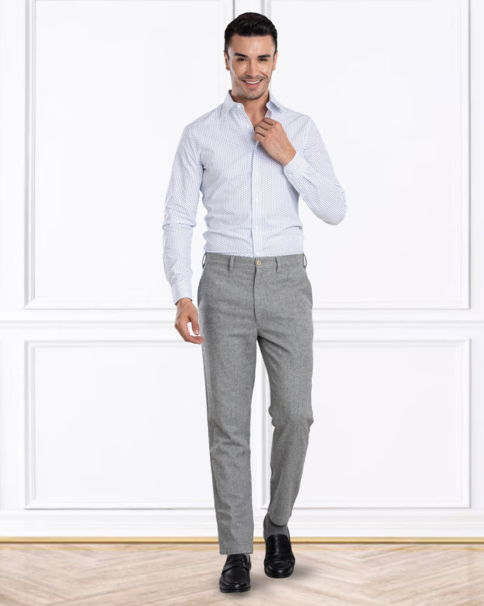 Grey Wool Chino