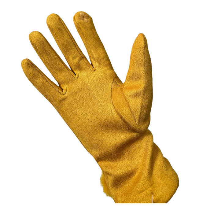 Guantes Amarillo Para Dama MUSSI