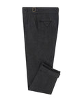 Gurkha Pant in Charcoal Grey Wool Flannel