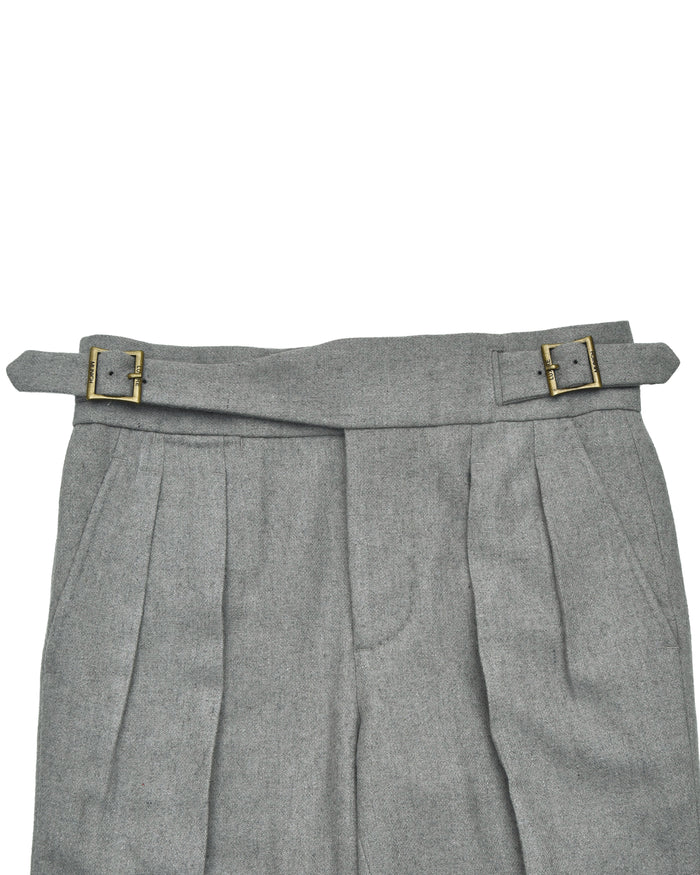 Gurkha Pant in Grey Wool Flannel