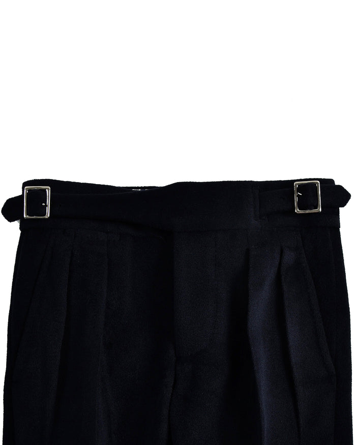 Gurkha Pant in VBC Black Wool Flannel
