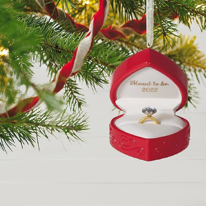 Hallmark Keepsake Christmas Ornament 2022, Meant to Be Engagement