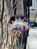 Hardman Art Glass Chameleon pendant.