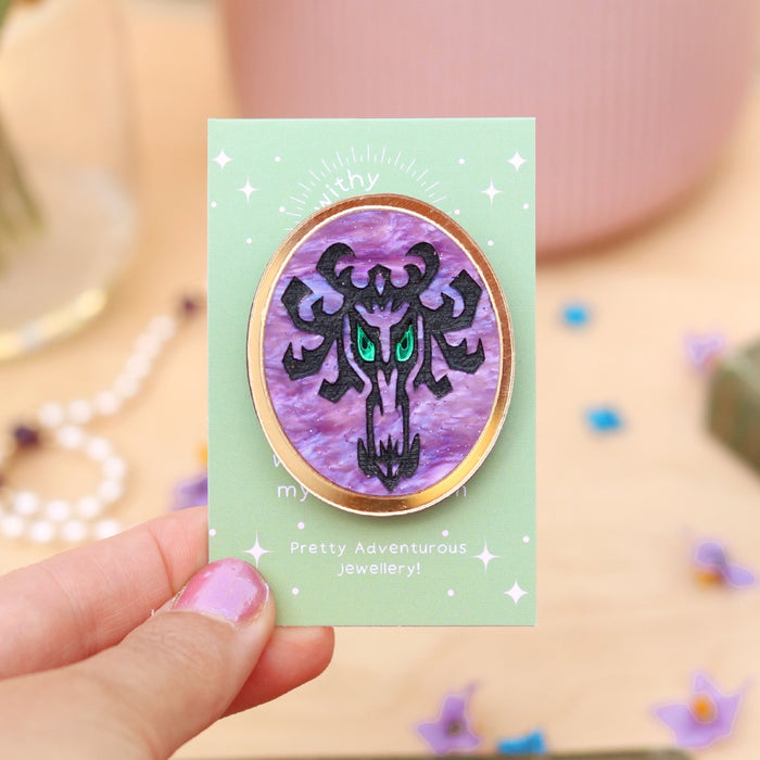 Haunted Wallpaper Brooch or Necklace